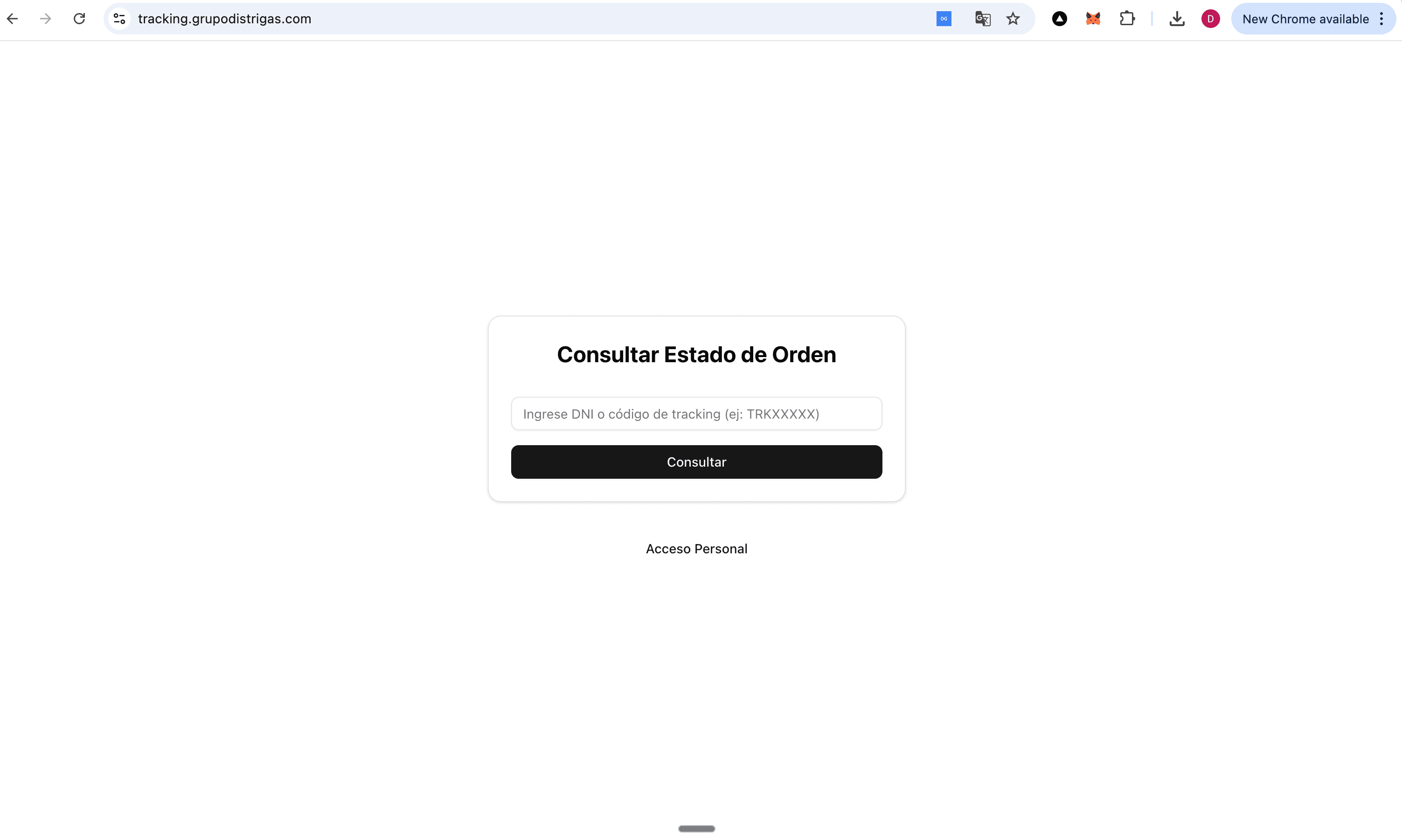 Captura de pantalla 7 del proyecto para Grupo Distrigas